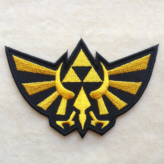 legend of zelda embroidered patch retro video game 