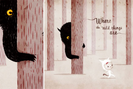 terrible yellow eyes Where the Wild Things Are Ana Galvañ
