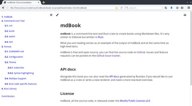 mdbook