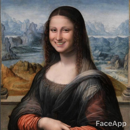Mona Lisa Faceapp