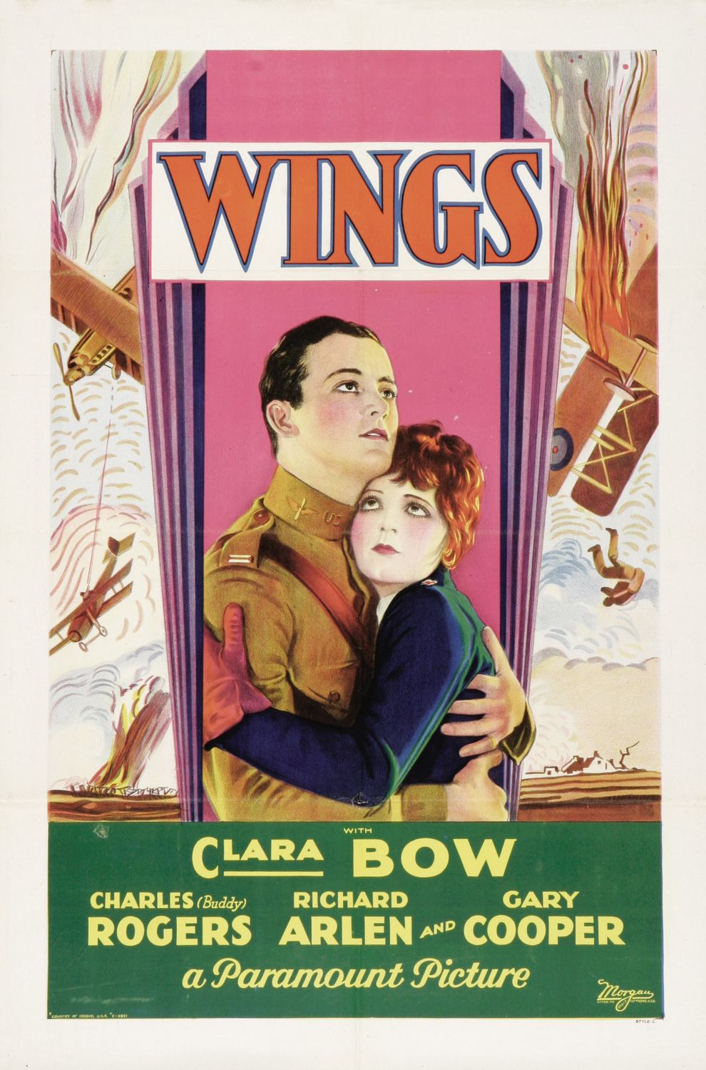Wings Poster 1927 Movie