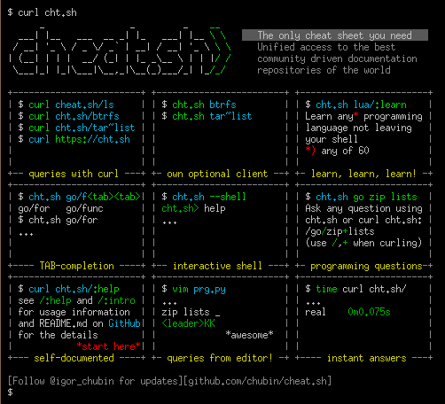 The Last Cheat Sheet