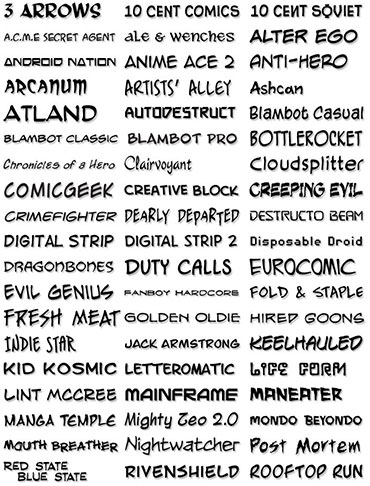 comic fonts