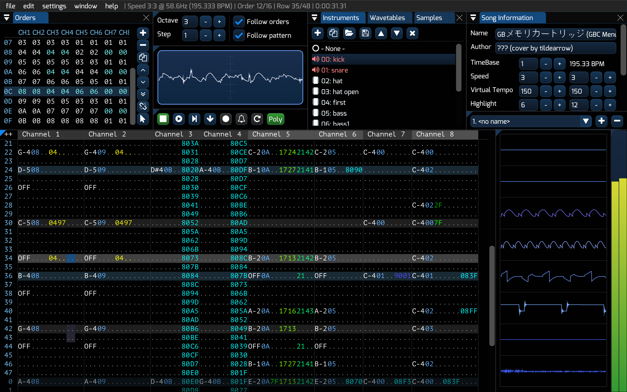 furnace chiptune tracker