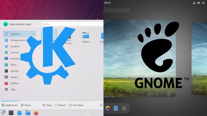 KDE vs Gnome - Linux Desktop