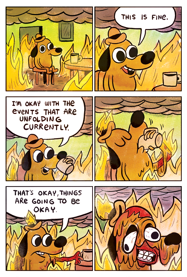 This is fine meme original