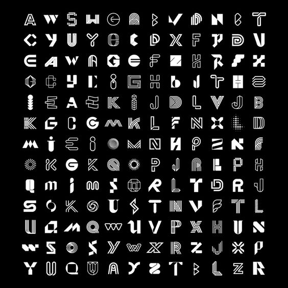 experimental alphabet