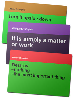 Oblique Strategies Brian Eno Peter Schmidt