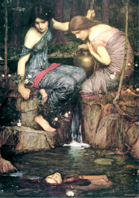 Nymphs Finding the Head of Orpheus John William Waterhouse<br />
