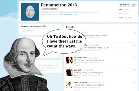 pentametron Shakespeare 