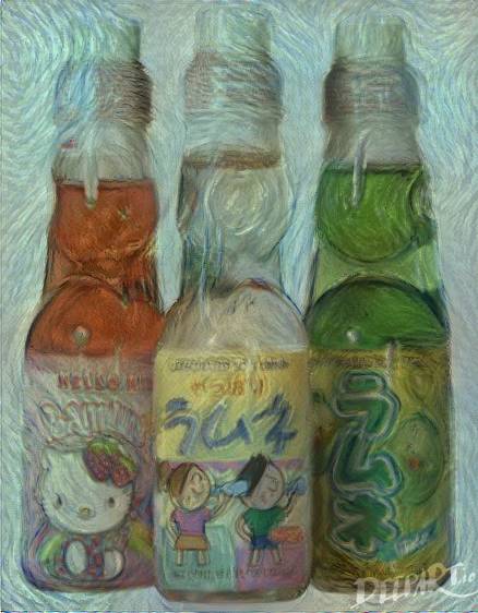 ramune deep art Van Gogh style