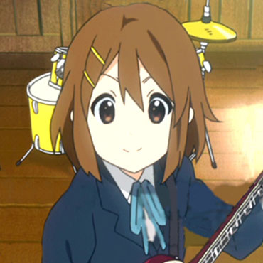 k-on yui hirasawa serious smile