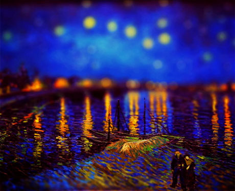 tilt shift van gogh 