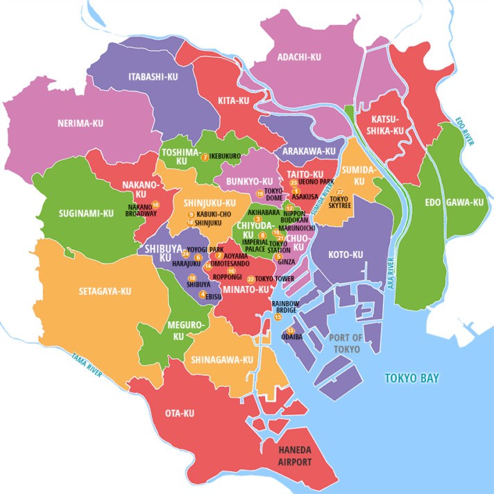 Tokyo Districts