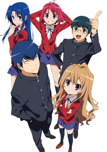 Toradora aisaka taiga Ryūji Takasu Minori Kushieda Ami Kawashima Yūsaku Kitamura