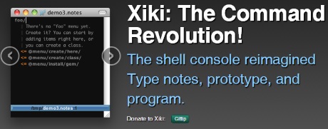 xiki command line